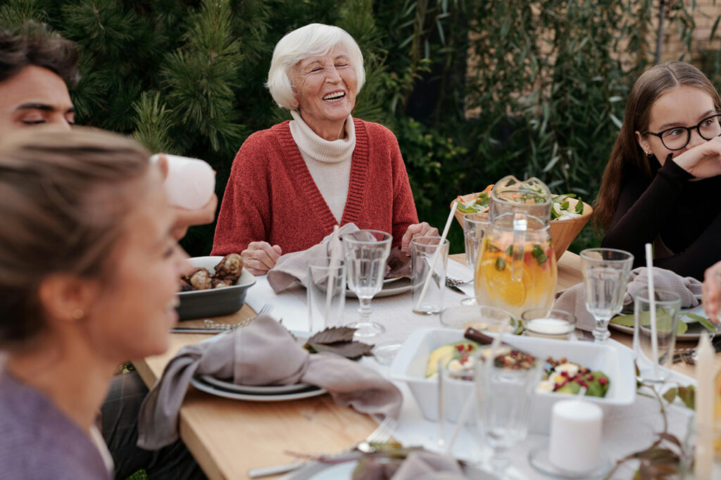 Family using the science longevity with health and nutrition